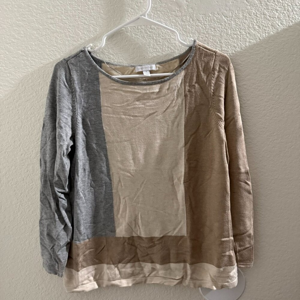 Charter Club sweater women three tones size M